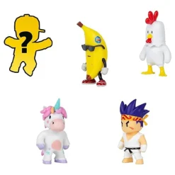 BIZAK Stumble Guys - Pack 4 figuras + figura misteriosa (varios modelos)