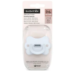 SUAVINEX - Chupete Butterfly SX Pro silicona Azul - 0-6 meses* Biberones Y Chupetes·Chupetes