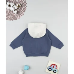 Prenatal Sudadera azul con capucha y estampado para niño* Niño·Bebé Niño 3-36 Meses|Bebé Niño 3-36 Meses·Jerséis Y Cardigans