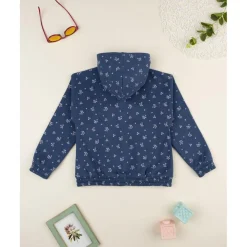 Prenatal Sudadera azul con flores allover para niña* Niña 2-10 Años·Jerséis Y Sudaderas|Niña·Niña 2-10 Años