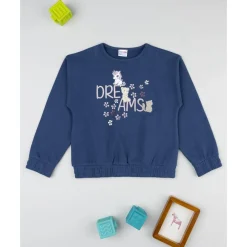 Prenatal Sudadera de niña azul con estampado Dreams* Niña·Niña 2-10 Años|Niña 2-10 Años·Abrigos Y Plumíferos