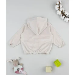 Prenatal Sudadera de niña en terciopelo beige* Niña·Bebé Niña 3-36 Meses|Bebé Niña 3-36 Meses·Jerséis Y Cardigans