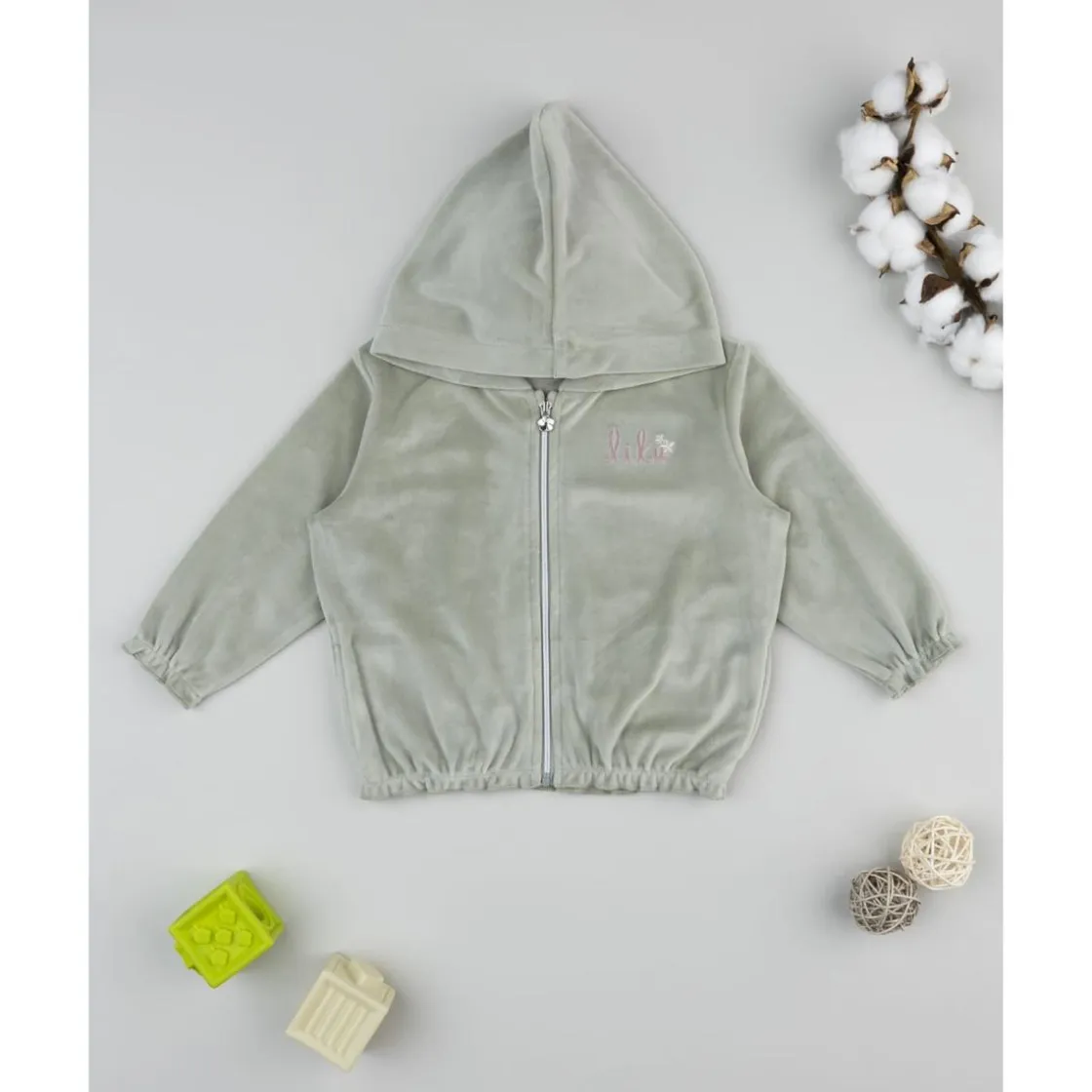 Prenatal Sudadera de niña en terciopelo verde* Niña·Bebé Niña 3-36 Meses|Bebé Niña 3-36 Meses·Jerséis Y Cardigans