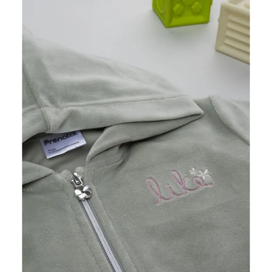 Prenatal Sudadera de niña en terciopelo verde* Niña·Bebé Niña 3-36 Meses|Bebé Niña 3-36 Meses·Jerséis Y Cardigans