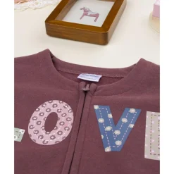 Prenatal Sudadera de niña rosa con estampado Love