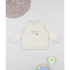 Prenatal Sudadera de niño crema Little Friends* Recién Nacido·Ropa Y Accesorios|Ropa Y Accesorios·Punto