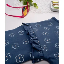 Prenatal Sudadera niña azul margaritas* Niña 2-10 Años·Abrigos Y Plumíferos|Niña·Niña 2-10 Años