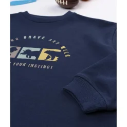 Prenatal Sudadera niño azul dinosaurios