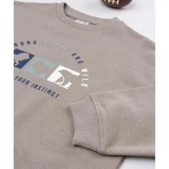 Prenatal Sudadera niño marrón dinosaurios