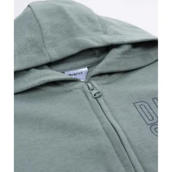 Prenatal Sudadera niño verde capucha dinosaurios