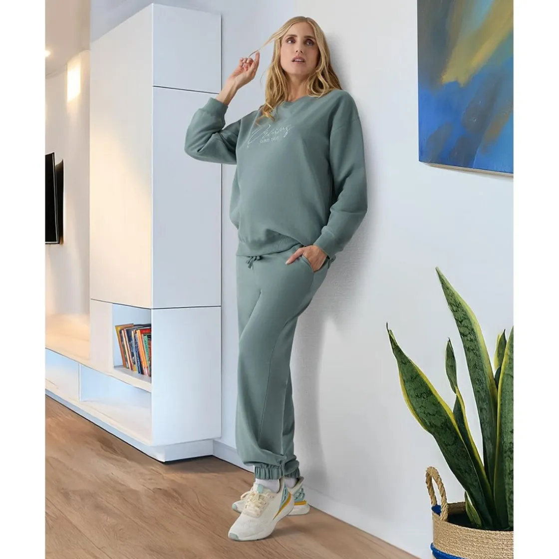 Prenatal Sudadera premamá verde con bordado* Premamá·Moda|Moda·Prendas De Punto