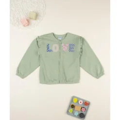 Prenatal Sudadera verde “Love” para niña* Niña·Niña 2-10 Años|Niña 2-10 Años·Jerséis Y Sudaderas
