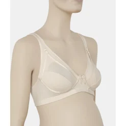 Prenatal Sujetador de lactancia algodón lycra color crema copa c