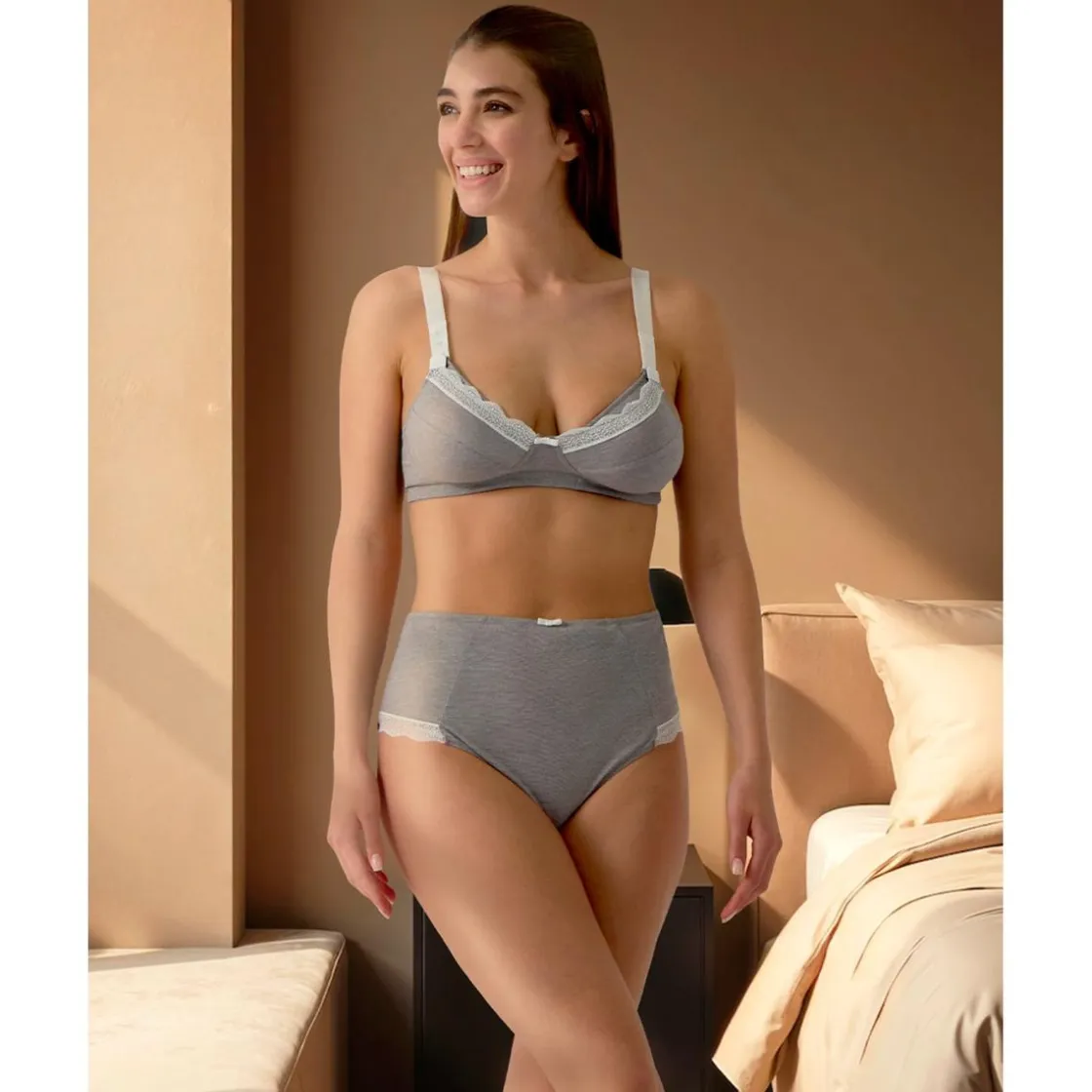 Prenatal Sujetador de lactancia con encaje