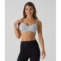 Prenatal Sujetador de lactancia gris de canalé* Premamá·Íntimo Y Noche|Íntimo Y Noche·Sujetadores Lactancia