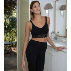 Prenatal Sujetador de lactancia negro con encaje