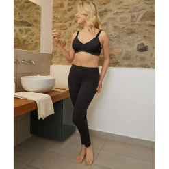 Prenatal Sujetador de lactancia negro con estampado de lunares