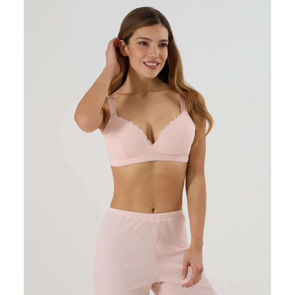Prenatal Sujetador de lactancia rosa con encaje* Premamá·Íntimo Y Noche|Íntimo Y Noche·Sujetadores Lactancia