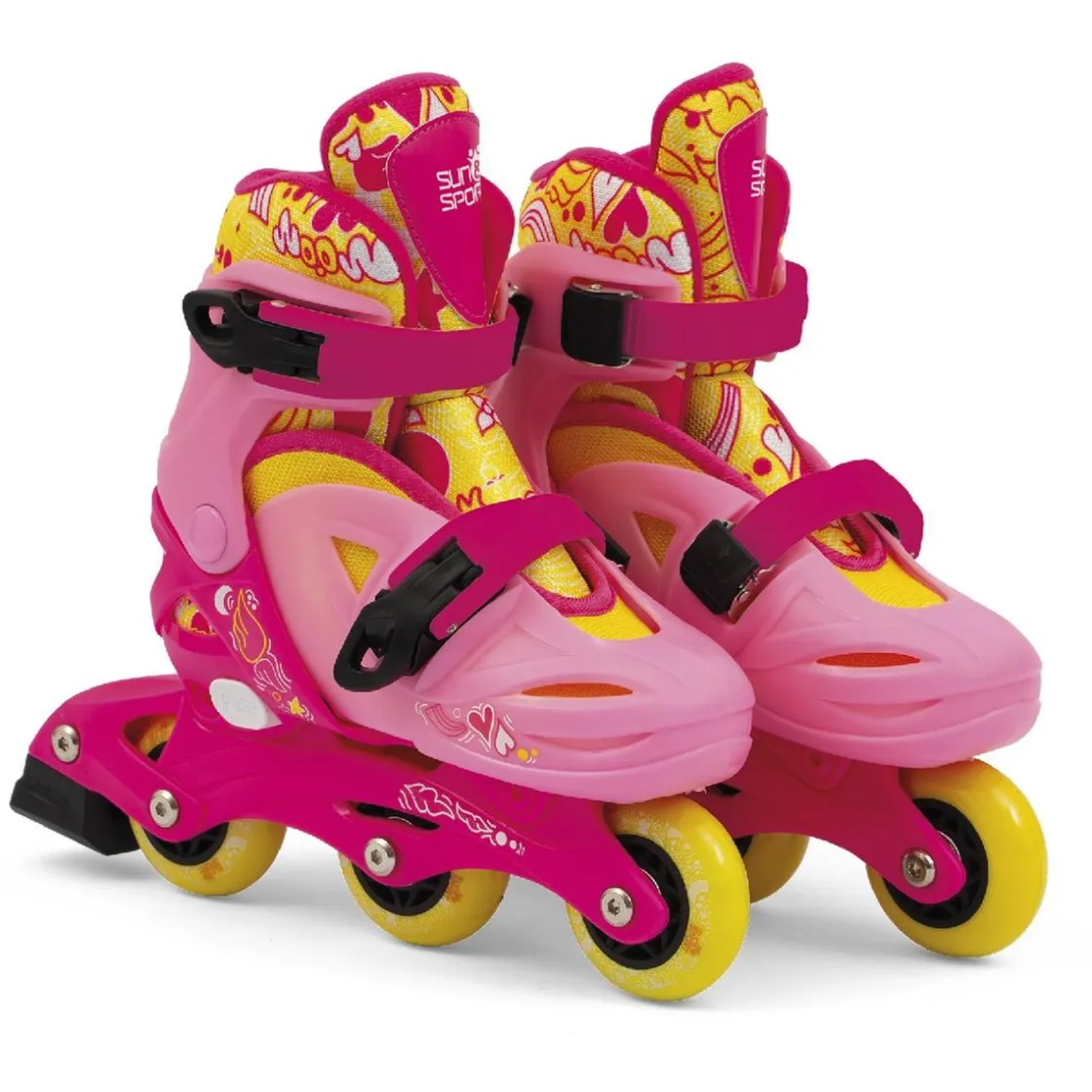SUN & Sport - Patines rosas evolutivos 26-30