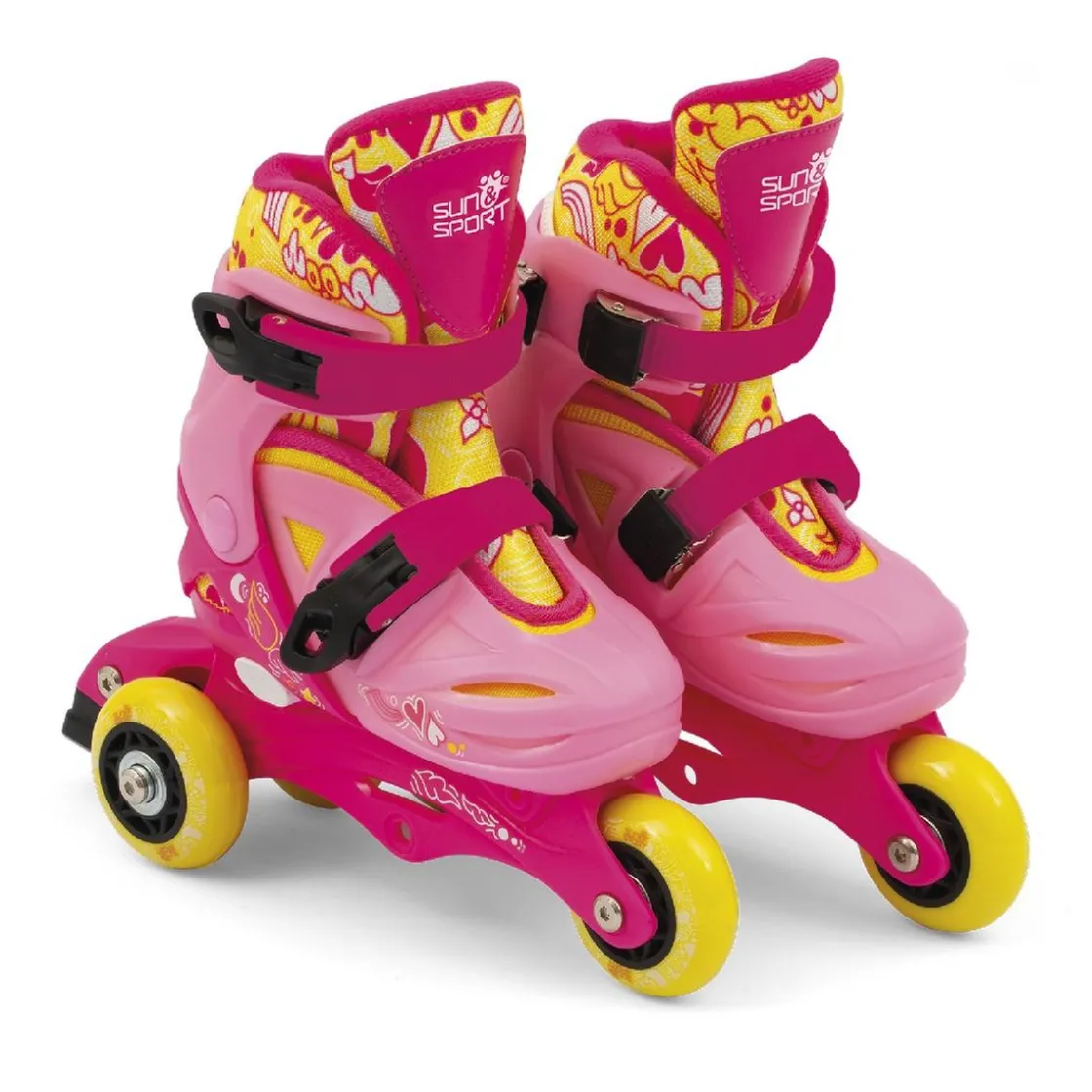 SUN & Sport - Patines rosas evolutivos 26-30