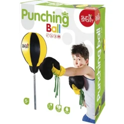 SUN&SPORT Sun and Sport - Punching ball con guantes de boxeo