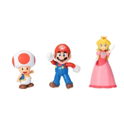 JAKKS Super Mario - Pack 3 figuras de Mario y sus amigos