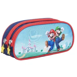 SUPER MARIO - Portatodo doble* Material Escolar
