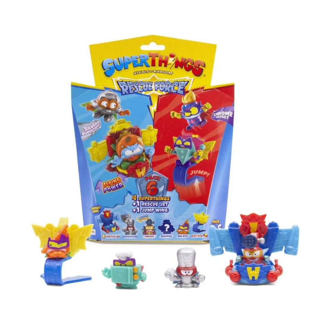 SUPER THINGS SuperThings - Rescue Force Pack 6 (varios modelos)* Figuras De Acción