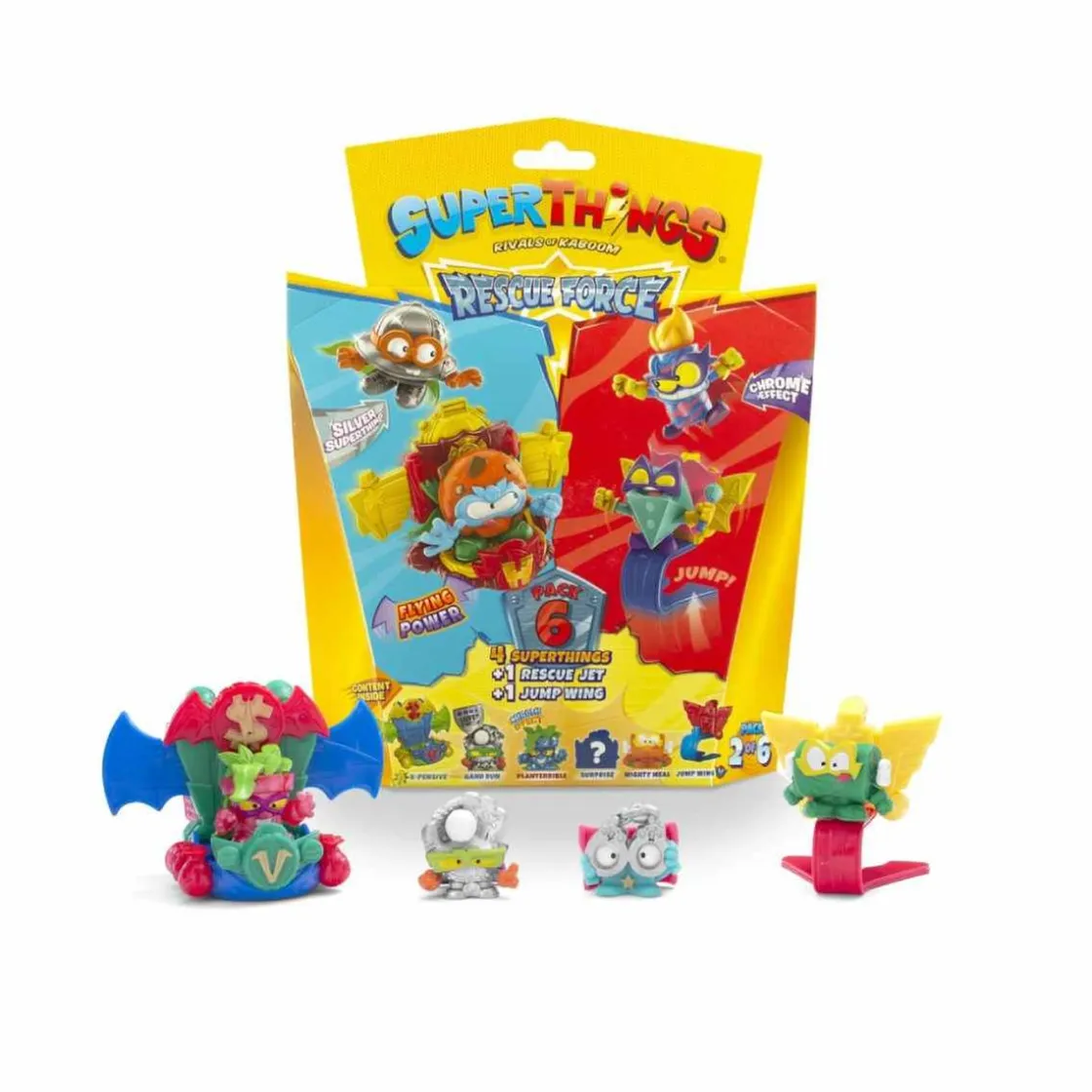 SUPER THINGS SuperThings - Rescue Force Pack 6 (varios modelos)* Figuras De Acción