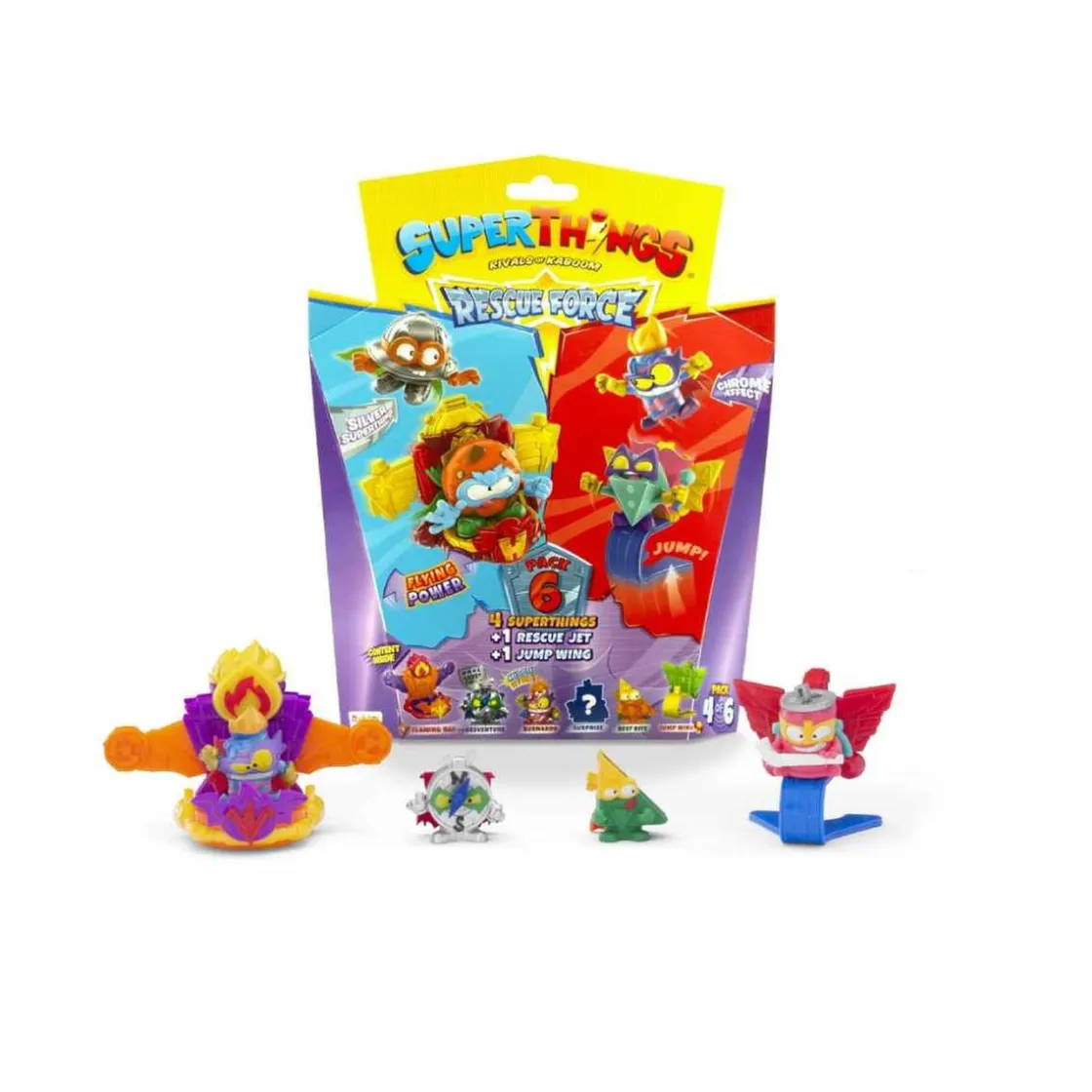 SUPER THINGS SuperThings - Rescue Force Pack 6 (varios modelos)* Figuras De Acción