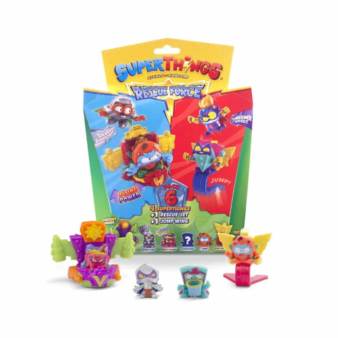 SUPER THINGS SuperThings - Rescue Force Pack 6 (varios modelos)* Figuras De Acción
