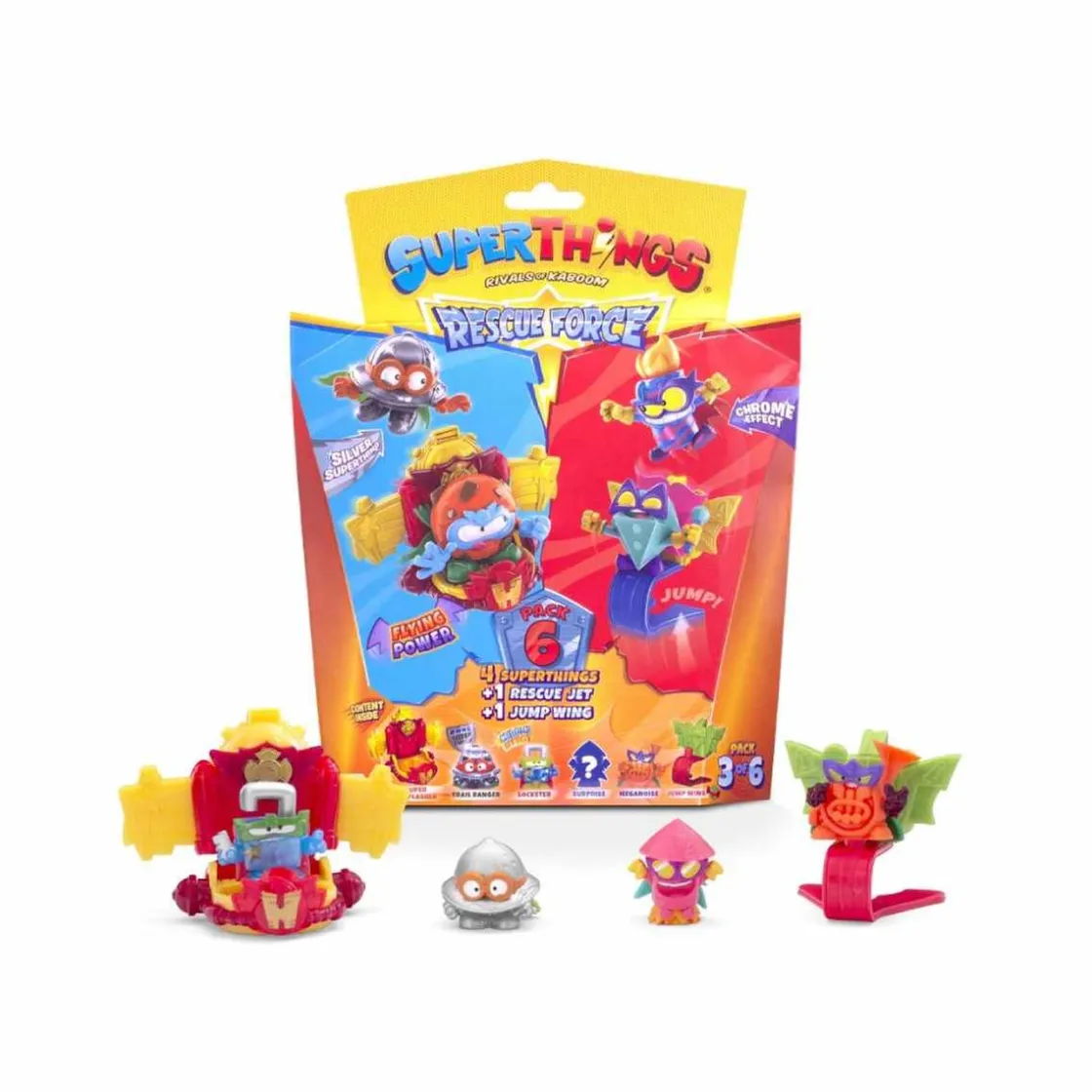SUPER THINGS SuperThings - Rescue Force Pack 6 (varios modelos)* Figuras De Acción