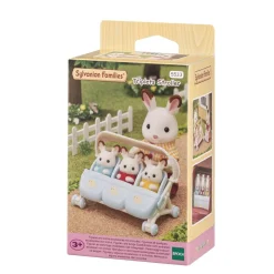 EPOCH PARA IMAGINAR S.L. Sylvanian Families - Carrito de trillizos con muñeca ㅤ* Coleccionables Y Mini Mundos