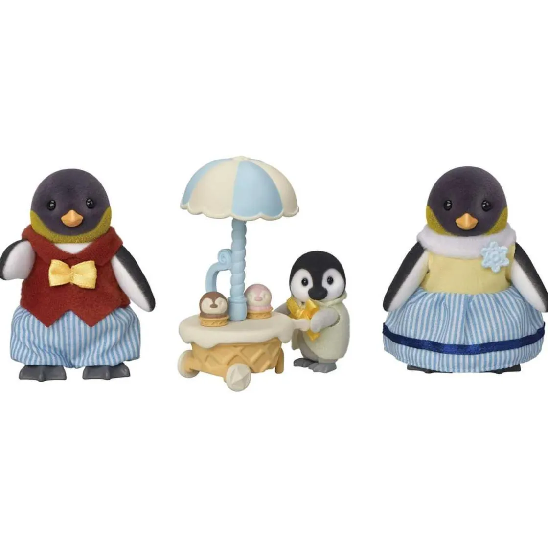 EPOCH PARA IMAGINAR S.L. Sylvanian Families - Familia Pingüino: casa de muñecas y paseo familiar* Coleccionables Y Mini Mundos