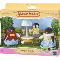 EPOCH PARA IMAGINAR S.L. Sylvanian Families - Familia Pingüino: casa de muñecas y paseo familiar* Coleccionables Y Mini Mundos