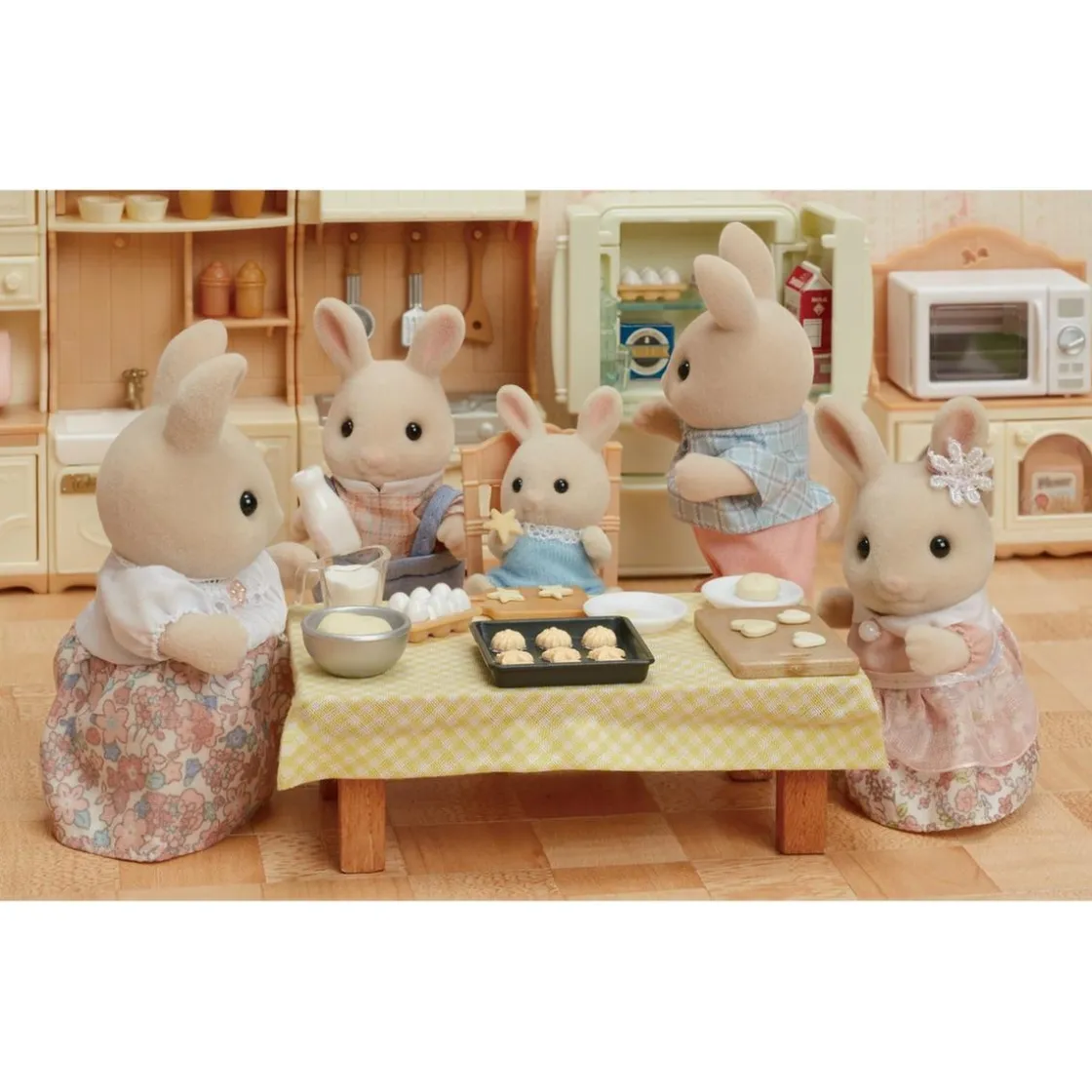 EPOCH PARA IMAGINAR S.L. Sylvanian Families - Familia conejo de leche - figura de juguete ㅤ* Coleccionables Y Mini Mundos