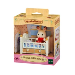 EPOCH PARA IMAGINAR S.L. Sylvanian Families - Set Bebé Conejo Chocolate (Cama)* Coleccionables Y Mini Mundos