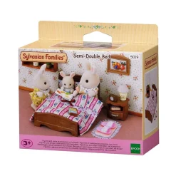 EPOCH PARA IMAGINAR S.L. Sylvanian Families - Set de accesorio cama semi-doble para muñecas Sylvanian Families ㅤ* Coleccionables Y Mini Mundos