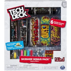 CONCENTRA Tech Deck - Bonus Pack 6 Skates (varios modelos)