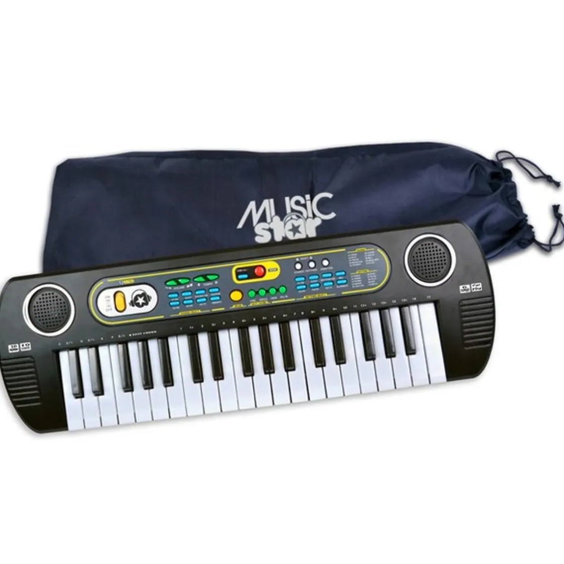 MUSICSTAR Teclado de piano electrónico con funda de almacenamiento ㅤ