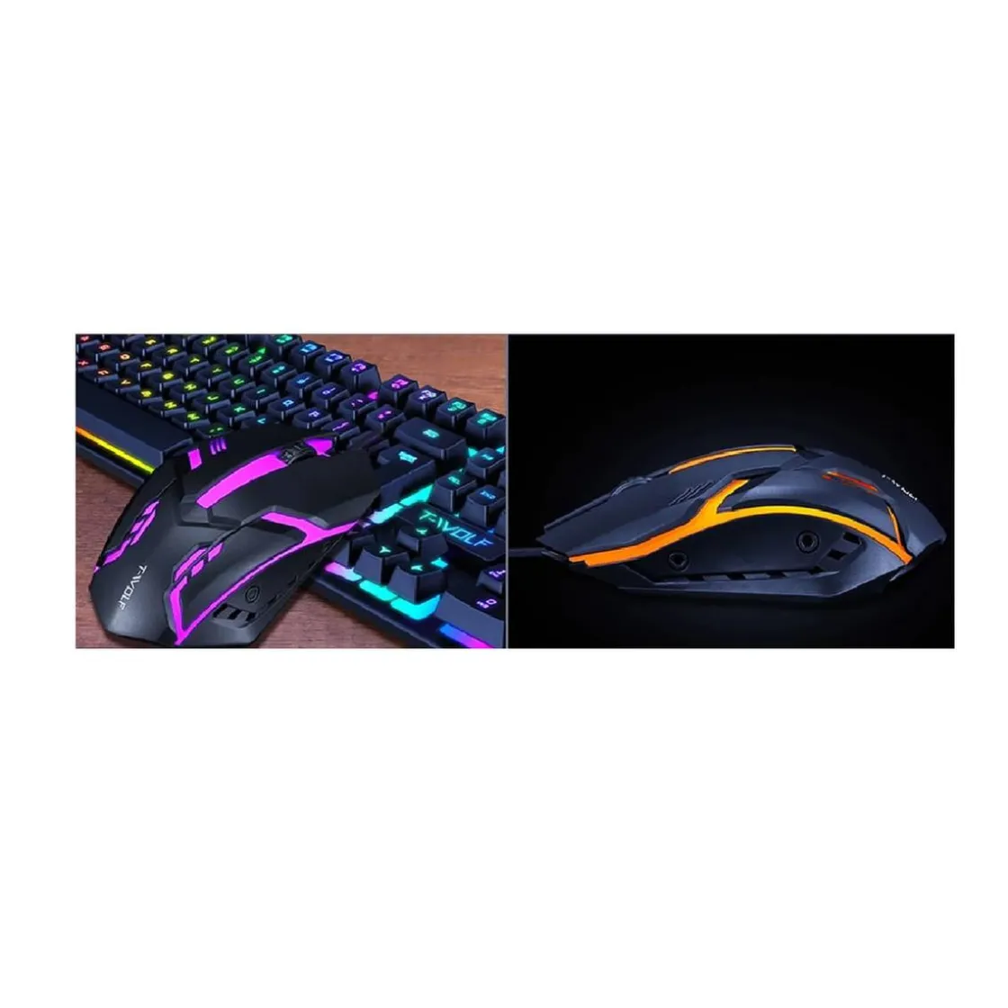 KLACK EUROPE Teclado Gaming retroiluminado con ratón