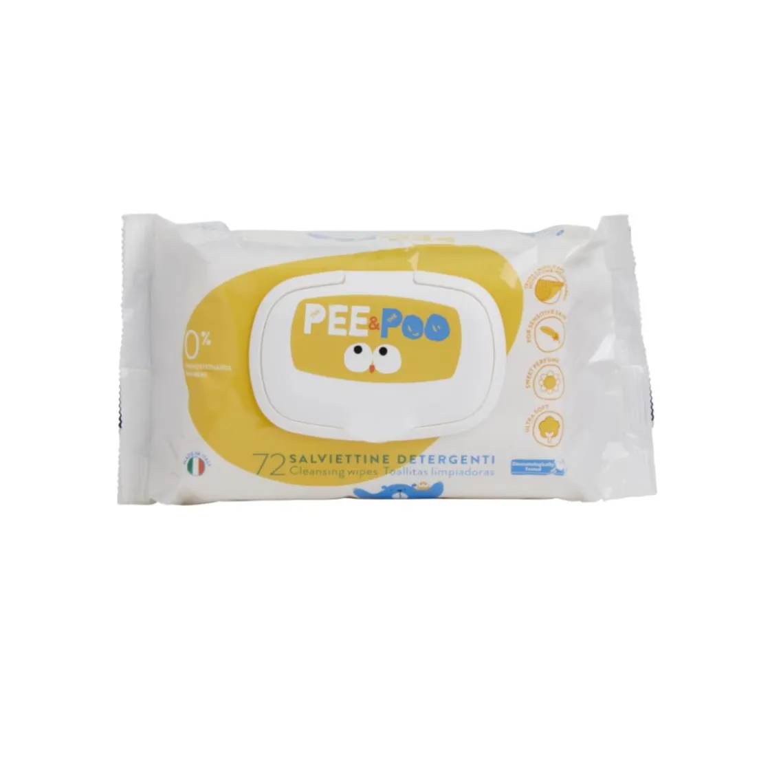 PEE&POO The Pee and The Poo - Pack Toallitas Húmedas Pop Up 72 uds