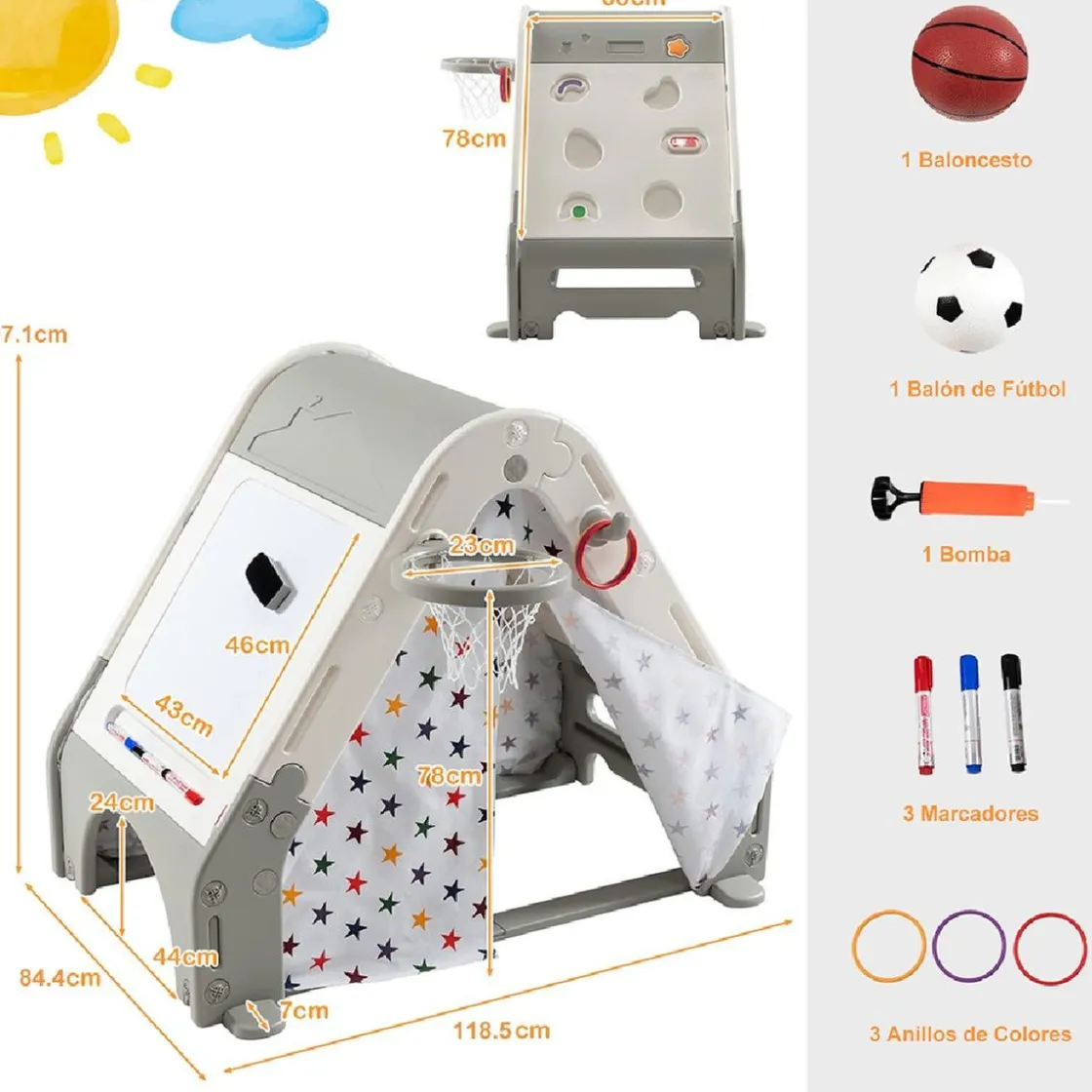 DEVESSPORT Tienda de campaña con actividades