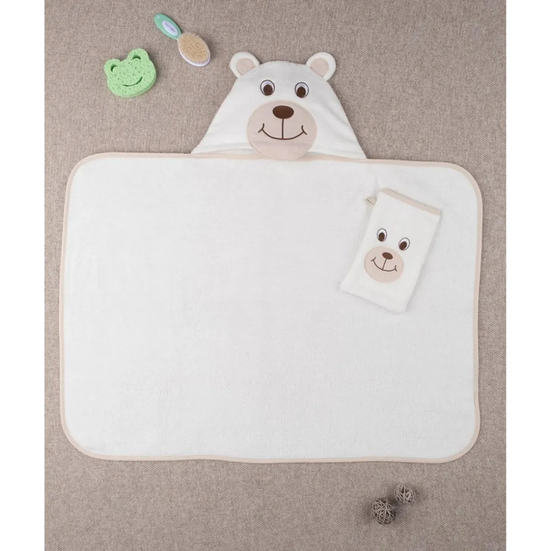 Prenatal Toallita de Esponja Unisex "Osito"* Recién Nacido·Ropa Y Accesorios|Ropa Y Accesorios·Bañadores, Toallas Y Albornoces