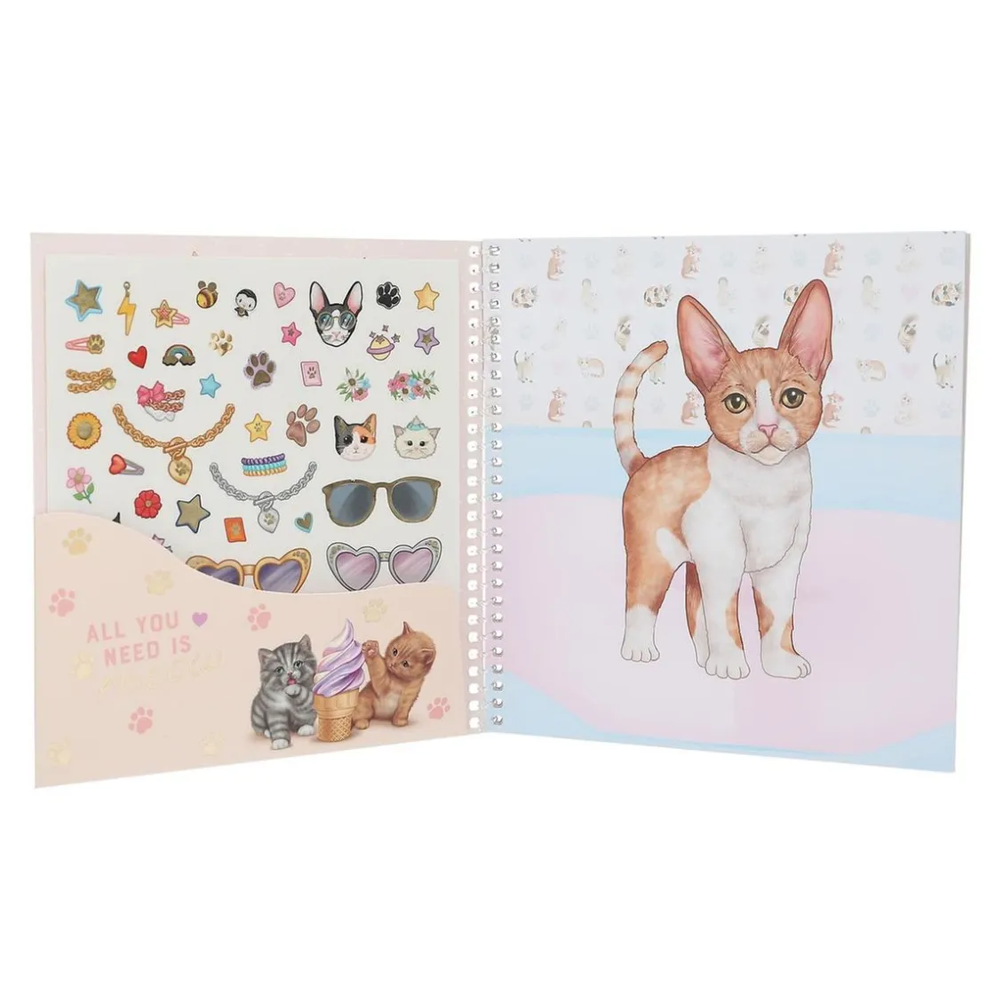 DEPESCHE Top Model - Libro pegatinas Dress me up Kitty* Estilo De Vida