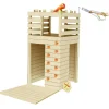 SOULET Torre infantil de madera con rocódromo