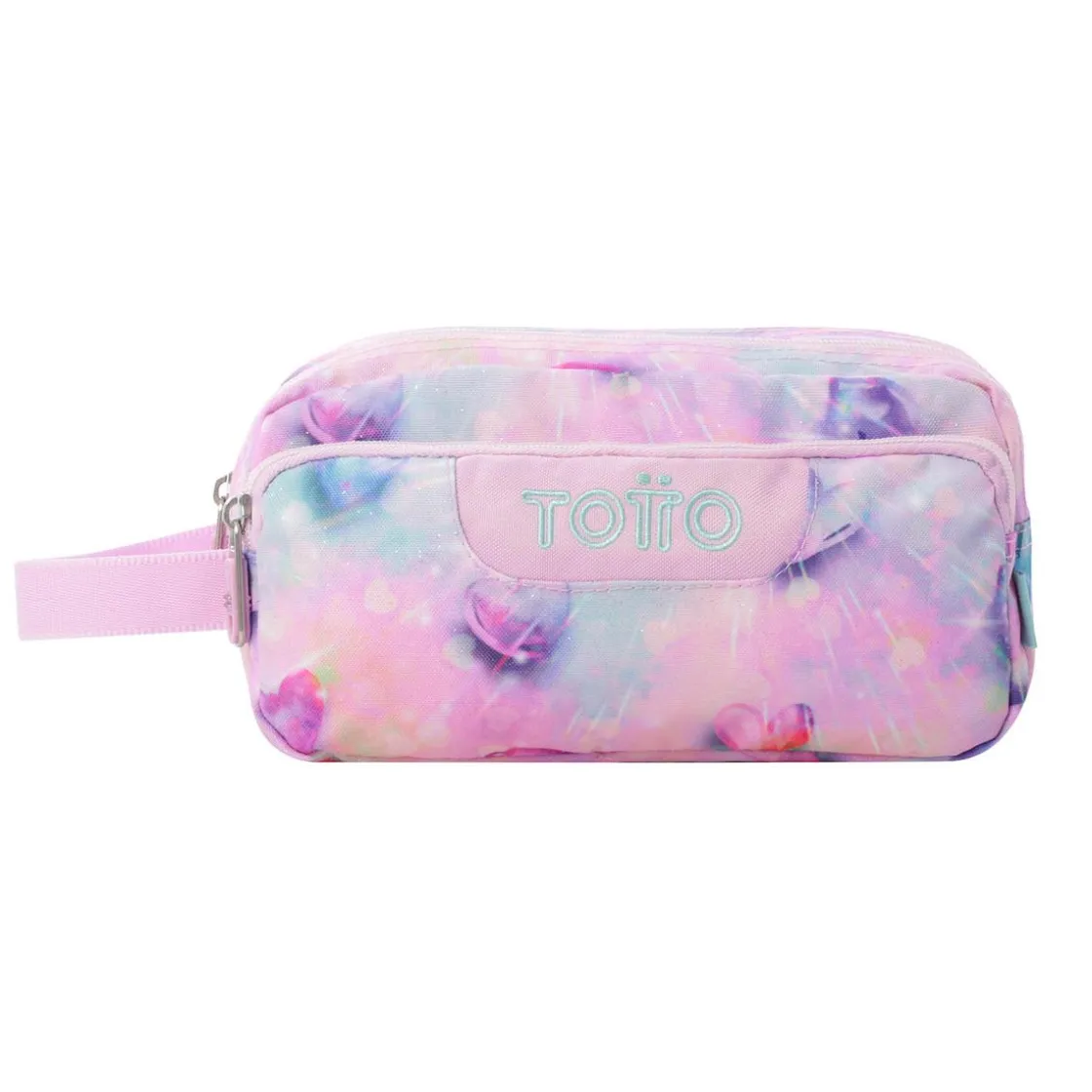 TOTTO - Estuche Agapec Glitter Shiny Heart* Material Escolar