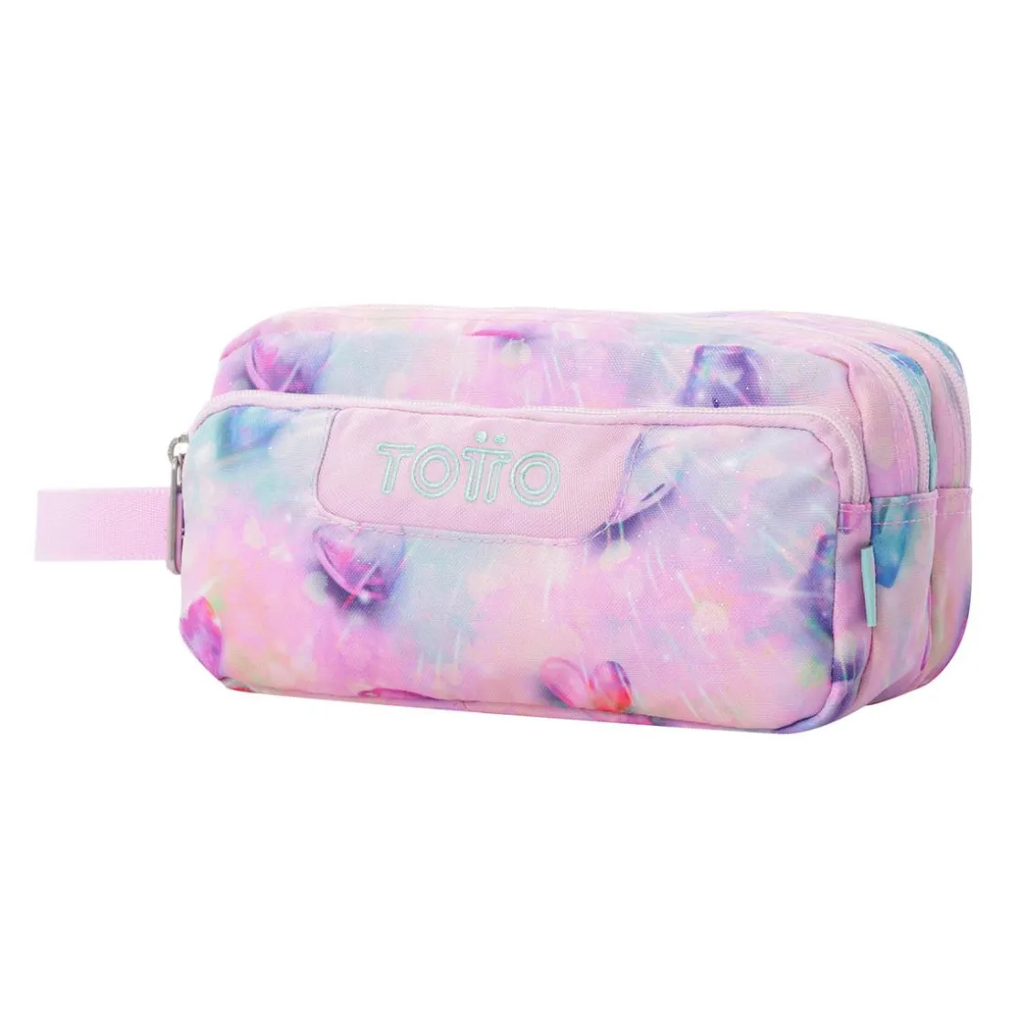 TOTTO - Estuche Agapec Glitter Shiny Heart* Material Escolar