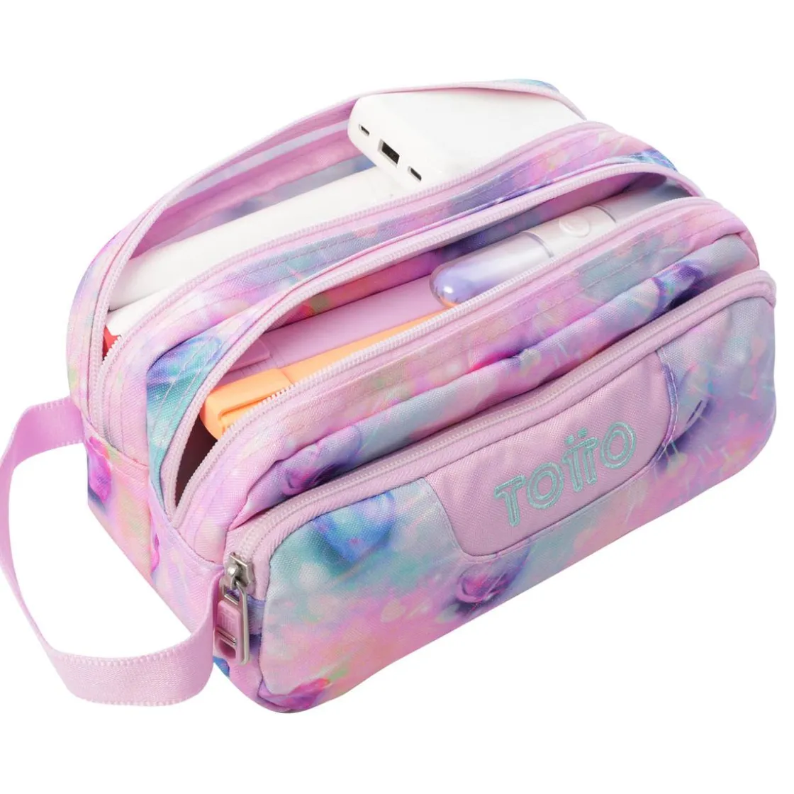 TOTTO - Estuche Agapec Glitter Shiny Heart* Material Escolar