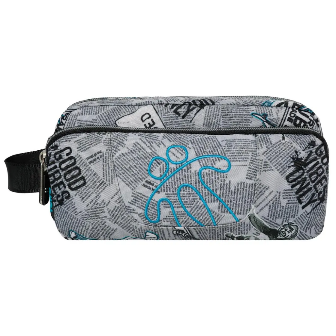 TOTTO - Estuche escolar 3 compartimentos Agapec Newspaper* Material Escolar